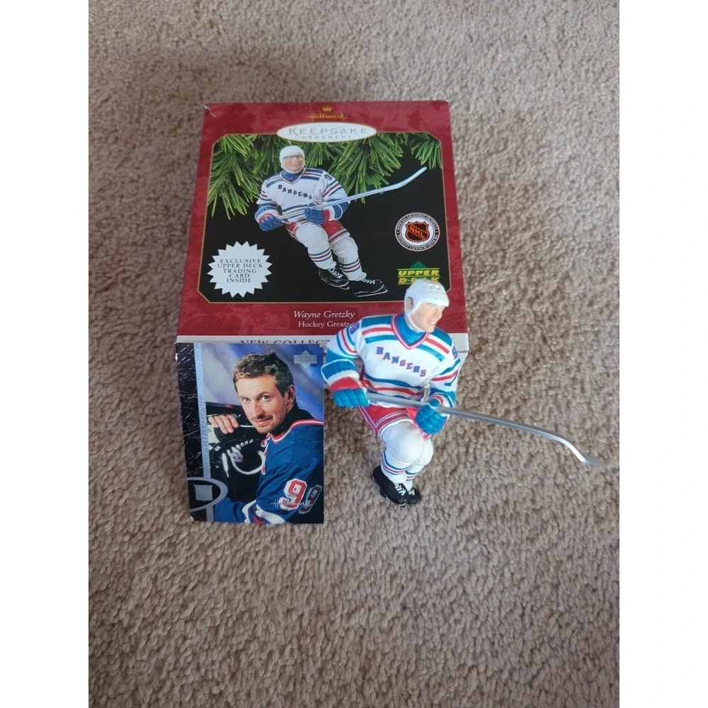 Hallmark Keepsake Ornament 1997 Wayne Gretzky Hockey‎ New York Rangers Orig Box
